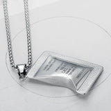 Silica Gel Silver Necklace