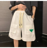 Wide Leg Waffle Shorts