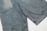 Inverted Upside Down Denim Jorts