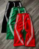Wide Leg Striped Sweatpants