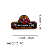 Mechanical Rat Pizza Child Casino Pin