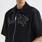 Oversized Zip Up Bowling Shirt