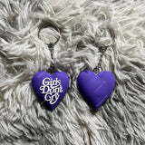 Girls Don't Cry Heart Keychain