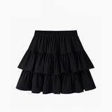 Double Pleated Ruffled Skirt