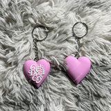 Girls Don't Cry Heart Keychain