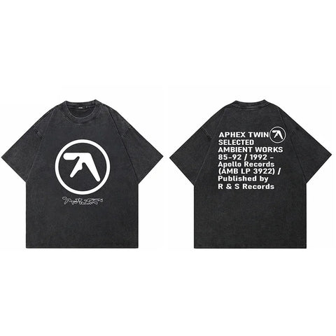 Aphex Twin Washed Black Tee