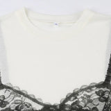 Black Lace Bra Tee
