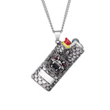 Small Bic Lighter Holder Necklace