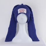 Handmade Long Rabbit Ear Wool Beanie