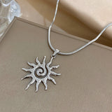 Spiral Sun Necklace