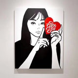 Girls Don't Cry Heart Keychain