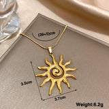 Spiral Sun Necklace