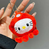 Hello Octopus Kitty Keychain