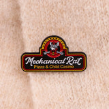Mechanical Rat Pizza Child Casino Pin
