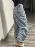 Retro Baggy Reversed High Waisted Jeans