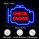Check Engine Neon Light