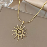 Spiral Sun Necklace
