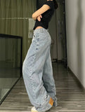 Retro Baggy Reversed High Waisted Jeans