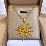 Spiral Sun Necklace