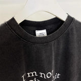 I'm Not Doing Shit Today Oversized Embroidery Tee