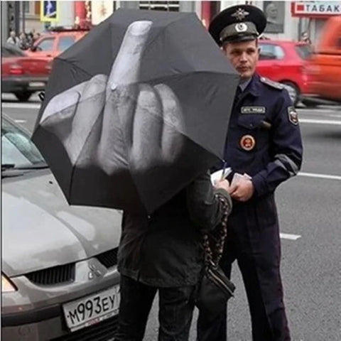 Middle Finger High Quality Folding Umbrella