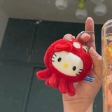 Hello Octopus Kitty Keychain