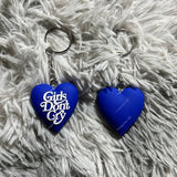 Girls Don't Cry Heart Keychain