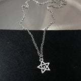 Solid Steel Charm Necklaces