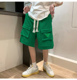 Wide Leg Waffle Shorts