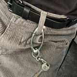 Stainless Steel O Keyring