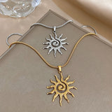 Spiral Sun Necklace