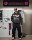 Hearts Are Made To Be Broken Puff Print Hoodie
