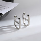 Double Heart Bottle Cap Earrings