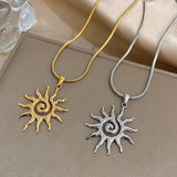 Spiral Sun Necklace