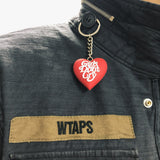 Girls Don't Cry Heart Keychain