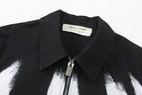 Oversized Zip Up Bowling Shirt
