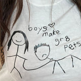 Boys Make Great Pets Crop Top