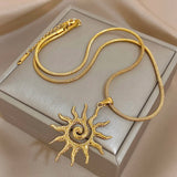Spiral Sun Necklace