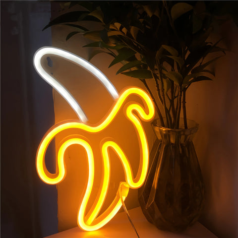 Banana LED neon light
