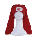 Handmade Long Rabbit Ear Wool Beanie