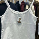 Bambi Embroidered Camisole Tank Top