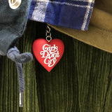 Girls Don't Cry Heart Keychain