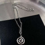 Solid Steel Charm Necklaces
