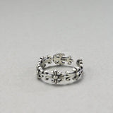 S925 Sterling Silver Cross Ring