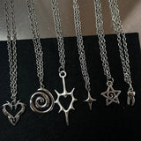 Solid Steel Charm Necklaces