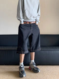 Inverted Upside Down Denim Jorts