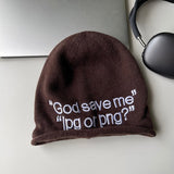 "God Save Me jpg or png?" Beanie