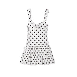 Low Cut Slim Polka Dot Dress