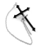 Cross Chain Earring
