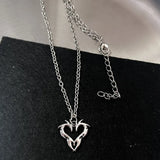 Solid Steel Charm Necklaces